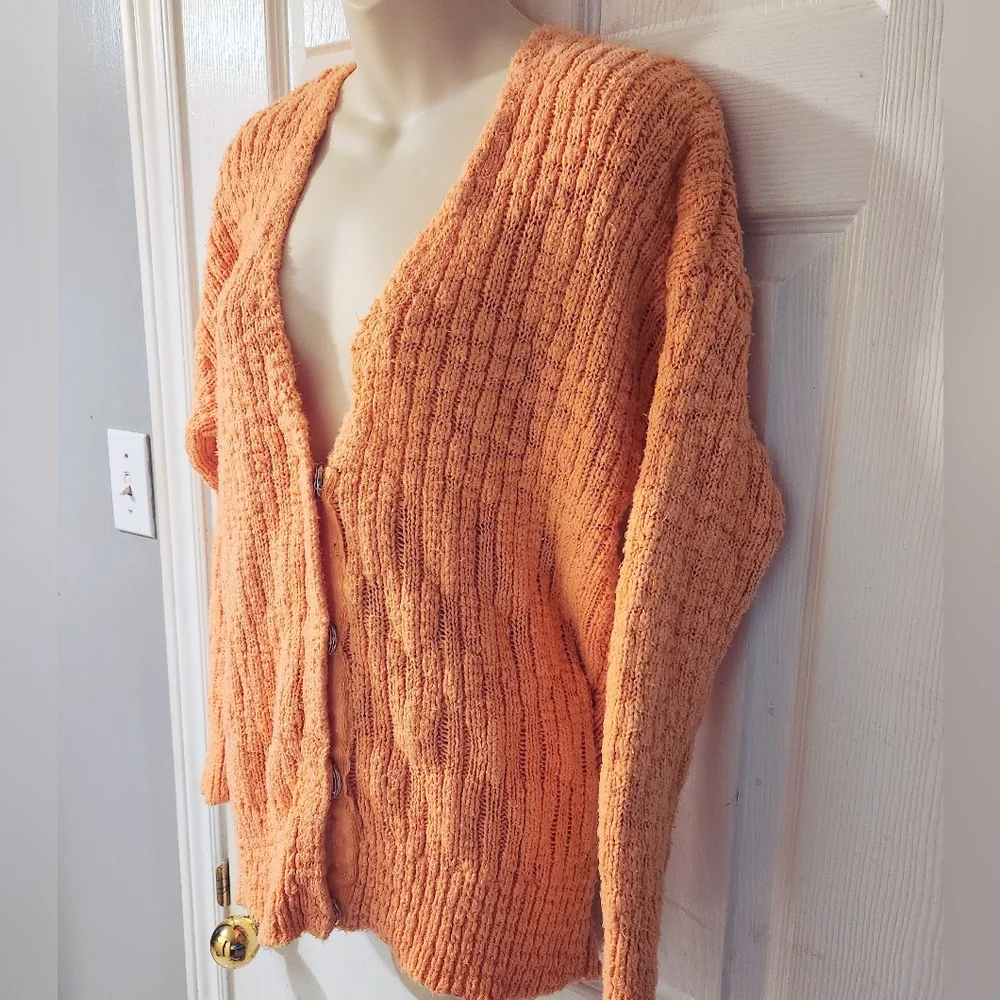 FOREVER 21 SOFT APRICOT CARDIGAN - Picture 1 of 5